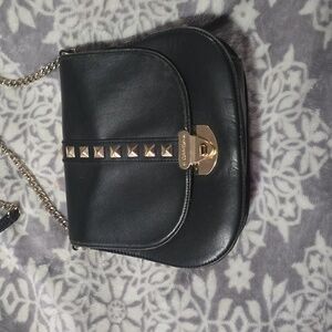 Calvin klien black and gold studded purse
